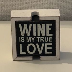 Wooden coaster box set